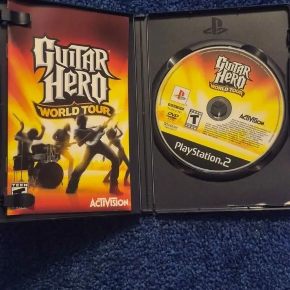 2 Guitar Hero Playstation 2 Games,  Aerosmith and World Tour